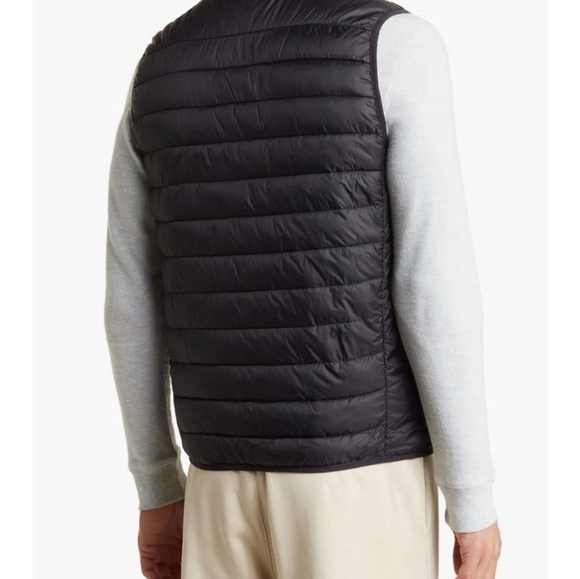 NWT Reversible Hawke & Co Quilted Nylon Vest in Graphite Men's Small - Picture 7 of 7